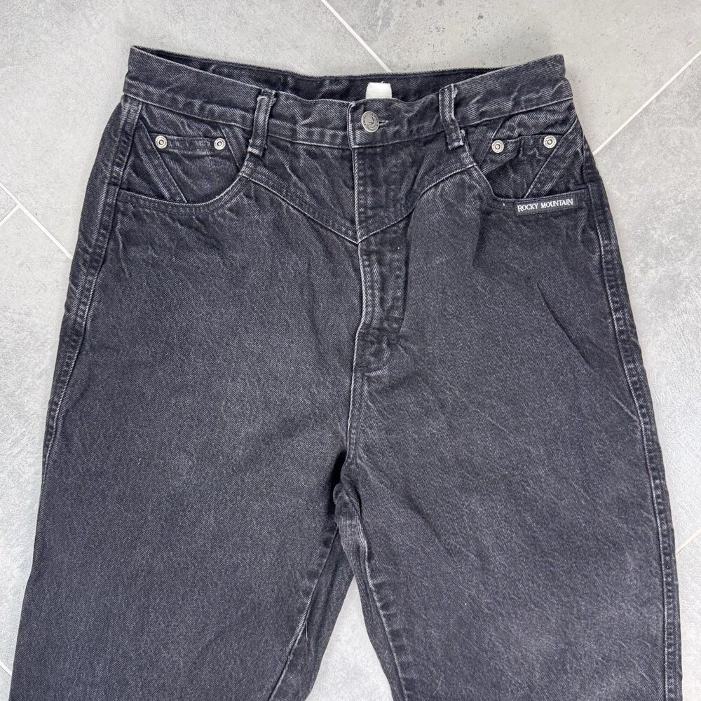 Vintage Rocky Mountain Jeans Women’s  11/12 Black Bareback Western 28X31.5